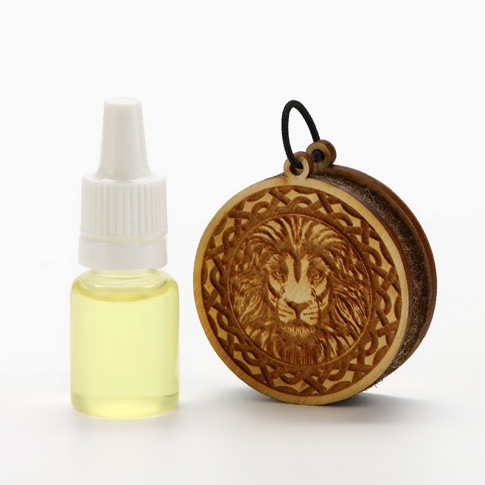 Ароматизатор в автомобиль на 23 Февраля &laquo;Лев&raquo;, подвеска автомобильная с пропиткой и ароматизатор