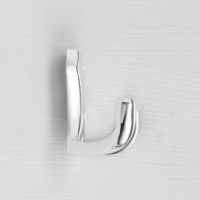 Крючок-вешалка №16, цвет хром глянец, 50 шт.