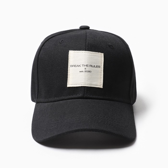 Бейсболка MIST Бейсболка MIST "Break the rules", цвет черный, размер 56-58