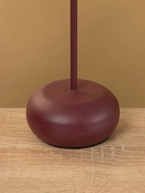 Подсвечник на 1 свечу текстурный "Баклажановый" 8х8х20 см