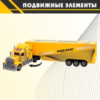 Грузовик радиоуправляемый &laquo;Фура&raquo;, работает от батареек, световые эффекты, МИКС