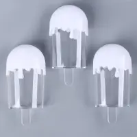 Основа для творчества и декорирования &laquo;Мороженое&raquo;, набор 3 шт., размер 1 шт. &mdash; 5,5 &times; 11 &times; 3 см, объём &mdash; 50 мл