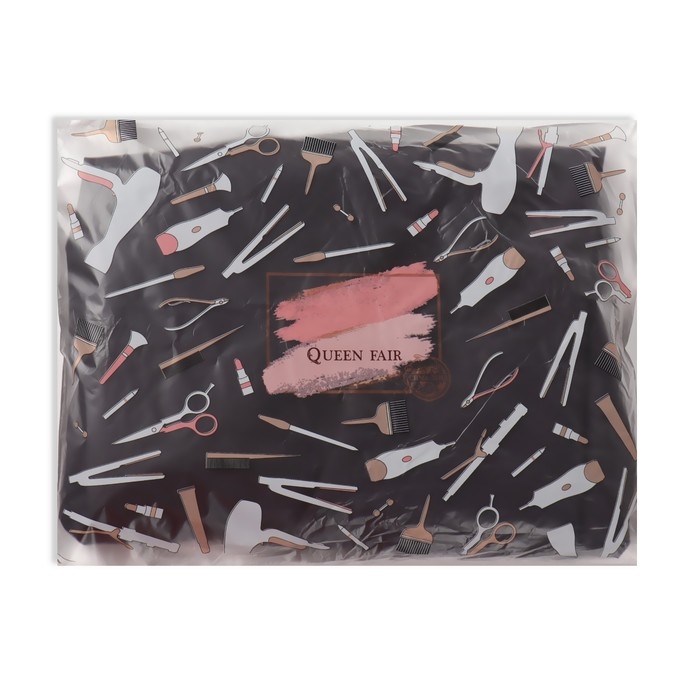 Пеньюар парикмахерский «Корни», цвет чёрный Пеньюар парикмахерский «Корни», цвет чёрный