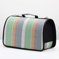 Сумка-переноска каркасная "Полосы", размер S, 37 х 20х 24 см