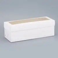 Коробка под рулет белая, 30 х 11 х 10 см