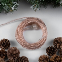 Гирлянда &laquo;Нить&raquo; 10 м роса, IP44, медная нить, 100 LED, свечение синее, мерцание, 220 В