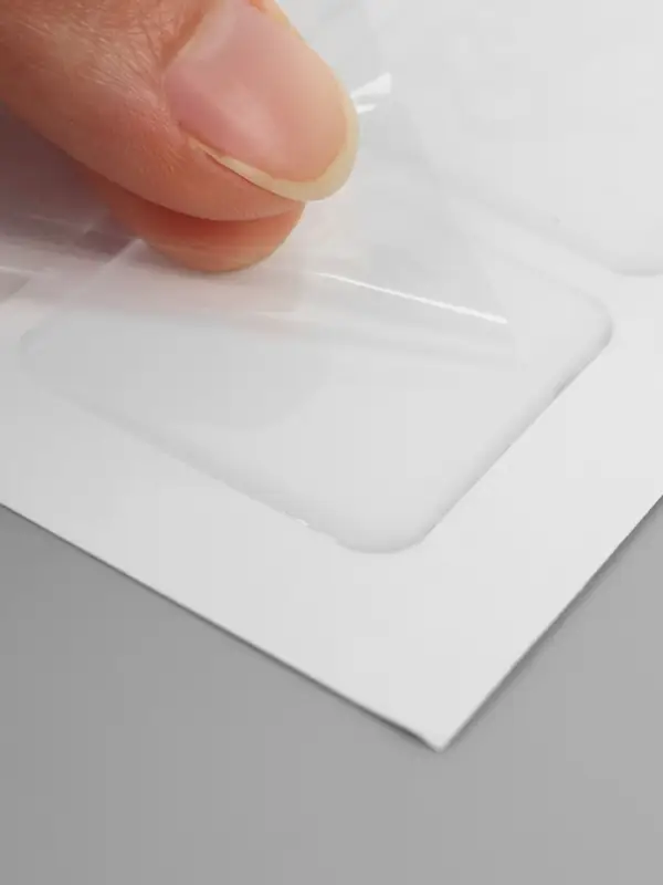 Стикеры эпоксидные прозрачные заготовки 3D 100 шт 3 х 3 см