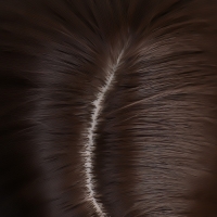 Парик искусственный, имитация кожи, 60 см, 270 гр, цвет русый