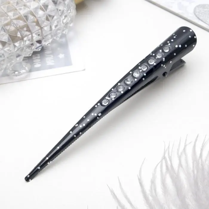 Зажим для волос &laquo;Даниэла&raquo;, блёстки, 12.7 см, чёрный