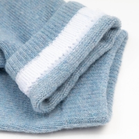 Носки женские шерстяные, цвет голубой, размер 36-40