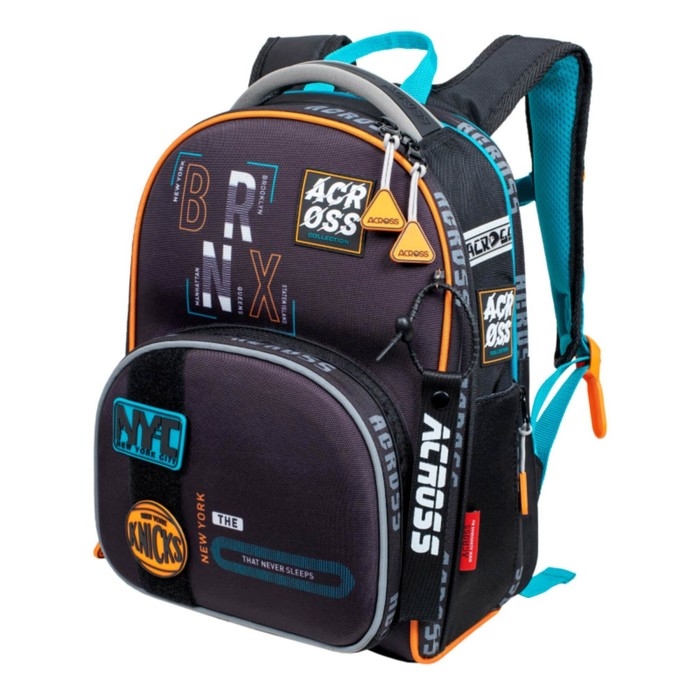 Рюкзак школьный 37 х 28 х 12 см, эргономичная спинка, Across 194