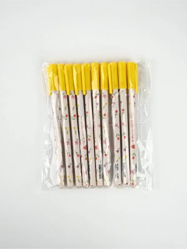 Ручка пластик пиши-стирай с колпачком "Ты-цветочек", синяя паста, гелевая 0,5 мм