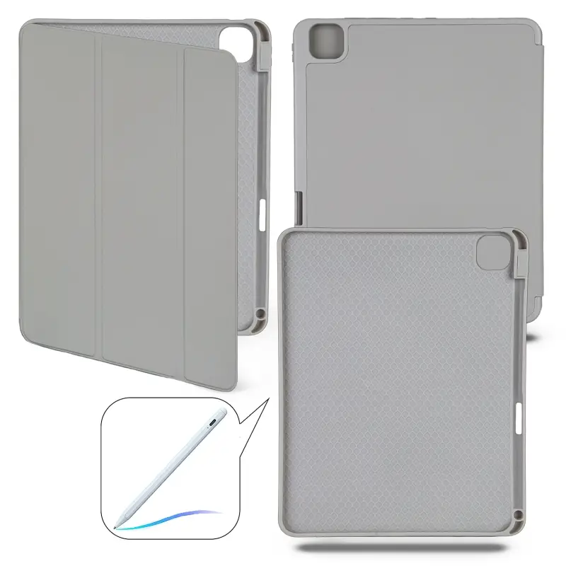 Чехол-книжка iPd Pro 11 (2024) Smart case (Pencil) Light Gray №9