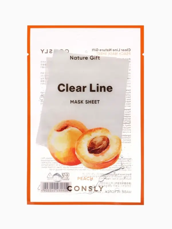 Тканевая маска с экстрактом персика Consly &laquo;С витамами C и A&raquo;, 23 мл