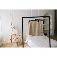 Вешалки для брюк и юбок LaDо́m Eliot, 29&times;15 см, 3 шт, с зажимами, цвет чёрный