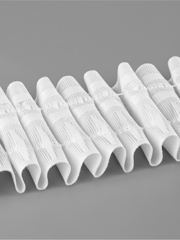 Шторная лента 60мм&times;50&plusmn;1м фиксированная сборка матовая 2 шнура