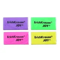 Ластик ErichKrause Joy, 50 х 22 х 12 мм, мягкий, гипоаллергенный, МИКС