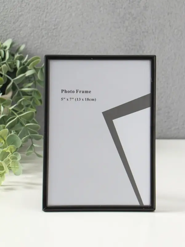 Фоторамка металл на 1 фото 13х18 см "Классик" чёрная 1,5х13х18 см