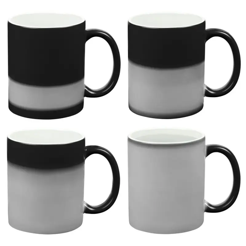 Кружка &laquo;Хамелеон&raquo;, глянцевая, черная