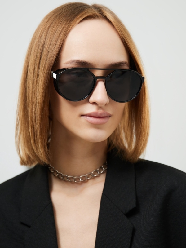 Очки солнцезащитные мужские, uv 400, ширина 14 см, дужка 13.1 см, линза 5.5 х 5 см