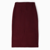 Юбка с разрезом женская, MINAKU, цвет бордовый, размер 44