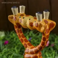 Сувенир &laquo;Целующиеся жирафы&raquo;, 25&times;4&times;10 см, дерево