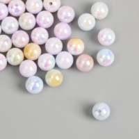 Бусины для творчества пластик "Шарики перламутровый градиент" d=1 см набор 50 шт Бусины для творчества пластик "Шарики перламутровый градиент" d=1 см набор 50 шт