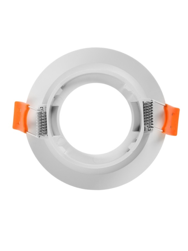 Светильник встраиваемый под лампу MR16, круг, пластик, белый