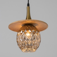 Светильник BayerLux ЭКО "Кен" 1х40Вт Е27 черный/коричневый 23х23х100см