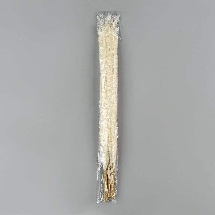 Пампасная искусственная трава, высота 43 см, набор 3 шт., цвет молочный