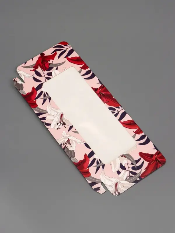 Подарочная коробка под плитку шоколада, с окном &laquo; Лилии&raquo;, 17&times;8&times;1.4 см