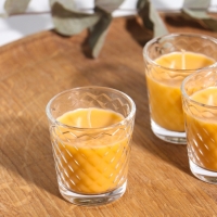 Свеча ароматическая в стакане (набор 3 шт) по 50 мл, 10 ч, 32 гр, МОЛОКО-МЁД