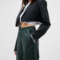 Брюки женские кожаные MIST Basе, р. 46, зеленый