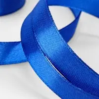 Лента атласная, 12 мм, 23&plusmn;1 м, синяя №40