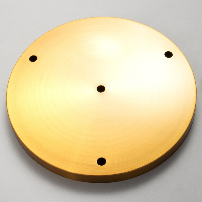 Основание для светильника "Круг-3" медь 23,5х23,5х2см