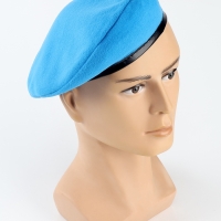 Берет военного, цвет голубой