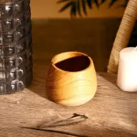 Стакан, 35 мл, 10&times;10&times;9 см, тиковое дерево