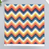 Бумага для скрапбукинга двусторонняя "Иллюзия" плотность 180 гр 30,5х32 см