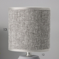 Настольная лампа с абажуром RISALUX &laquo;Румини&raquo;, Е14, 40 Вт, серый, 13&times;13&times;27 см