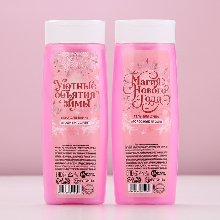 Подарочный набор косметики новогодний «Верь в мечту», гель для душа и пена для ванны, 2 х 250 мл, Новый Год Подарочный набор косметики новогодний «Верь в мечту», гель для душа и пена для ванны, 2 х 250 мл, Новый Год