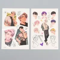 Переводные татуировки детские &laquo;Корейские парни&raquo;, тату &mdash; 2 листа