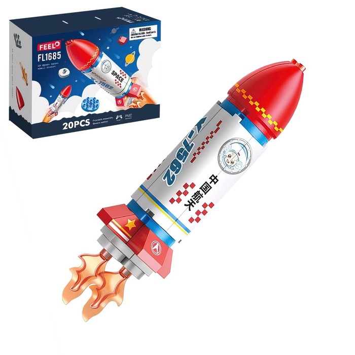 Конструктор Космос &laquo;Ракета&raquo;, 20 деталей