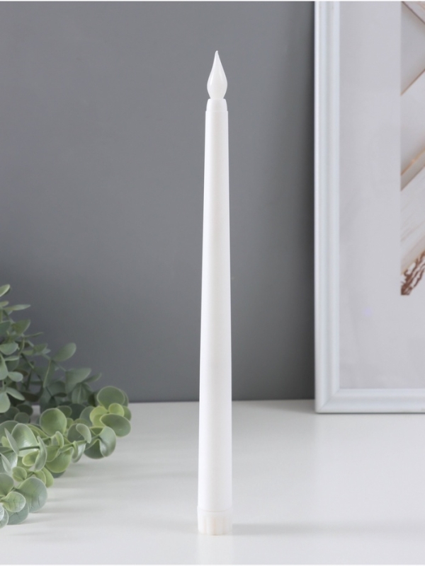 Ночник свеча Ночник свеча "Нежность" набор 2 шт LED 2xААА белый 2х2х27,5см