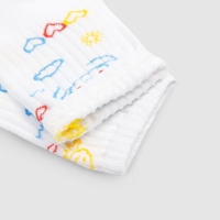 Носки женские MINAKU «Happy day», цвет белый, размер 36-37 (23 см) Носки женские MINAKU «Happy day», цвет белый, размер 36-37 (23 см)