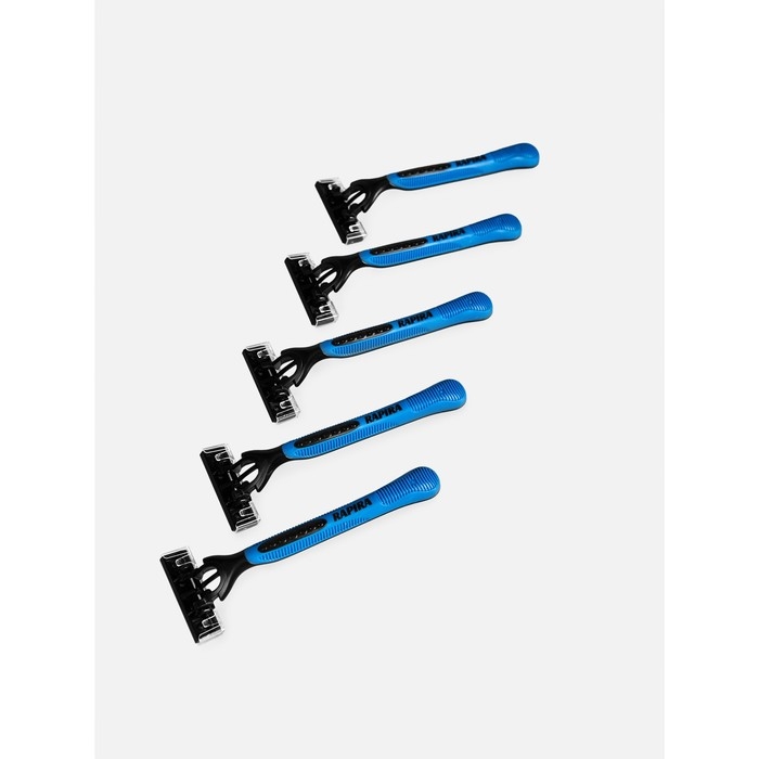 Одноразовый бритвенный станок Одноразовый бритвенный станок "Rapira Sprint 3" с тремя лезвиями и увлажняющей полосой, 5 шт 1034005