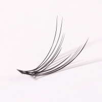 Набор накладных ресниц &laquo;Ласточкин хвост&raquo;, пучки, 14 мм, толщина 0,07 мм, изгиб С, 12 D