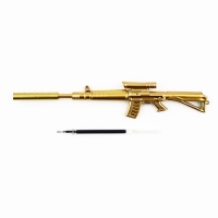 Ручка пистолет "Настоящему герою. 23 февраля", пластик, на подложке