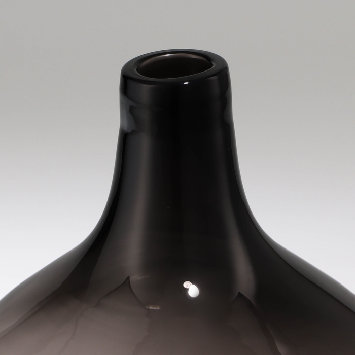 Ваза для цветов &laquo;Винтаж&raquo; из прозрачного серого стекла 20 х 14 х 14 см