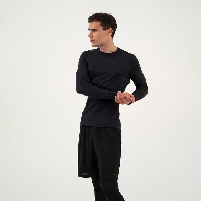 Рашгард мужской Resport, р. 48, цвет чёрный, базовый, с длинным рукавом