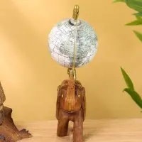 Глобус сувенирный, 11&times;8&times;21 см, подставка дерево